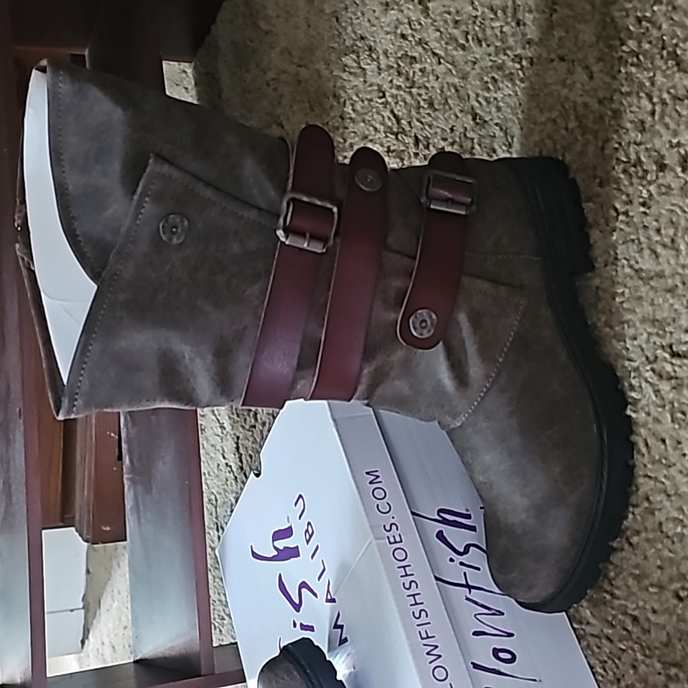 Rider chocolate blowfish boots